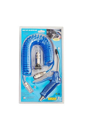 Choice 4x6mm Air Blow Duster Set with 5 Meter Long Coil Pu Hose for Truck Air Compressor Dust Removal Air D