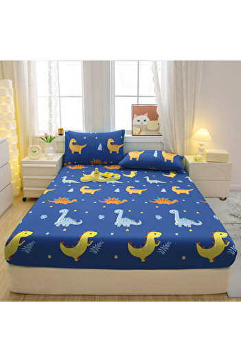 Choice 90x200cm Drumheller 1 Cartoon Fun Animal Printed Matte Fitted Sheet, Bedroom Printed Bed Cover, Bedd