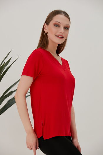 HOFY Plus Size Combed Cotton Blouse