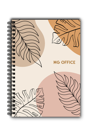 MG Office A5 Seychelles Notebook - Dictando - Metallic spiral, 80 sheets, thick paper, soft cover