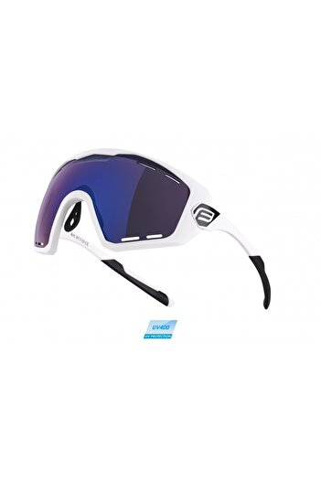 Force Ombro Plus Glasses, blue laser lens, matte white