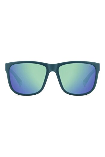 Polaroid Men's Sunglasses PLD 2155/S PYW/5Z, Blue, Rectangular, 57 mm