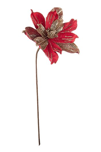 Bizzotto Artificial Christmas Flower Red Lilith 22x50 cm