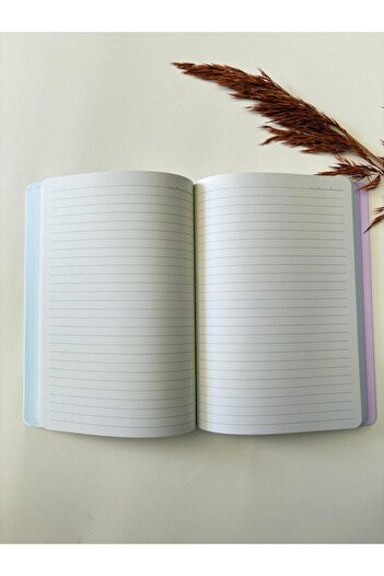 Adalinhome Atakids Lizy Cardboard Cover Colored Page Lined Notebook – 128 Pages / 21X15 cm