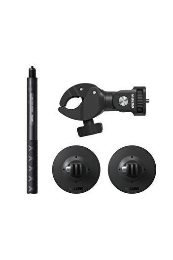 Insta360 Motorcycle Kit [ MONTAJ EKİPMANI VE GÖRÜNMEZ ÇUBUK ] Resmi Türkiye Garantili