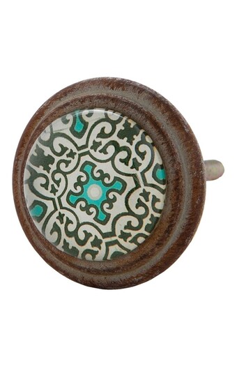 Clayre & Eef Furniture Button Made of Multicolor Iron Ø 4*7 cm