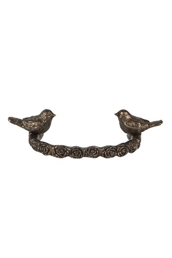 Clayre & Eef Mâner de mobilă din fier maro 13x3x8 cm