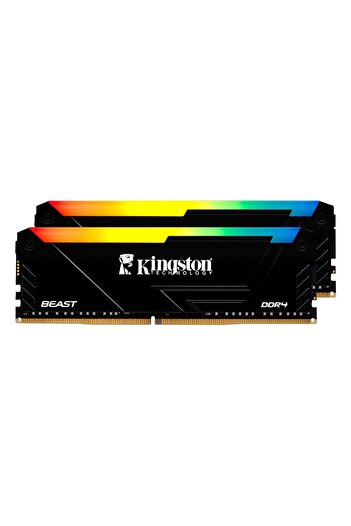 Kingston ذاكرة سطح المكتب Beast RGB KF432C16BB2AK2/16TR سعة 16 جيجابايت (2×8 جيجابايت) DDR4 بتردد 3200 ميجاهرتز CL16