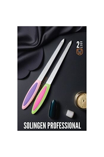 MAU CAT Steel Nail File 2 Pieces Solingen Professional