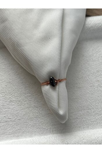Pel Design Broken Hematite Stone Adjustable Copper Wire Ring