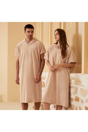 REEFI Kaba Robe - Beige كابا كبار مخيوط- بيج