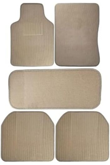 Generic Stylish And Premium Quality Car Floor Mat Set 5Pcs Anti Slip Carpet Mat