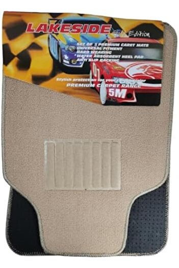 Generic Stylish And Premium Quality Car Floor Mat Set 5Pcs Anti Slip Carpet Mat
