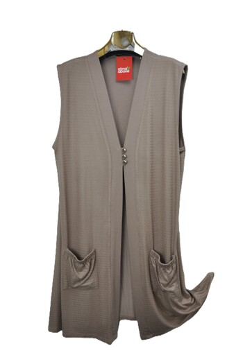 elma abone New Season Combed Cotton Three Button Long Vest