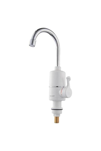 Well Robinet electric cu încălzire instantanee pentru apă de stropire + extensie flexibilă pentru aerator, oțel inoxidabil, WENK