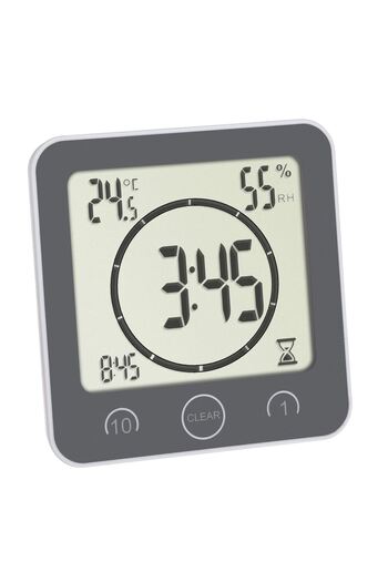 TFA Ceas digital cu timer si termohigrometru pentru bucatarie si baie 60.4001.10