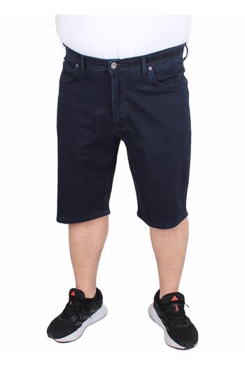 MocGrande Plus Size Jeans Capri Power Lycra Comero 11913 Navy Blue