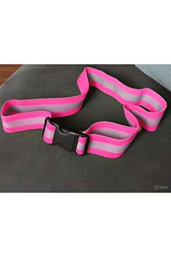 Vi Caro Pink Reflective Waist Belt Adjustable Plug and Use (Compliant with New Law)