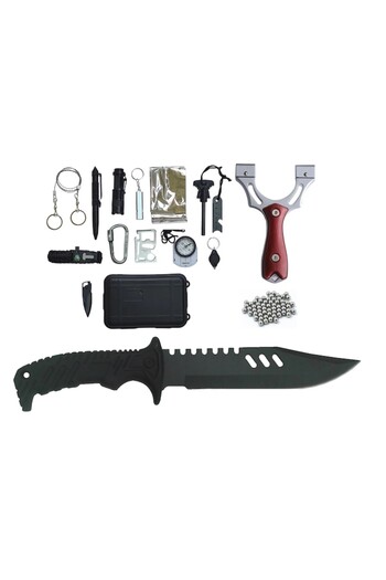Globalport Retail R-Shot 15 in 1 Multifunctional Survival Kit