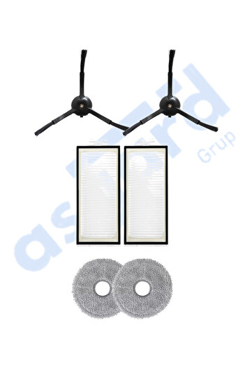 Asgard Grup Roborock Q REVO PRO-S-MAXV compatibil 2 perii laterale 2 filtre 2 mopuri