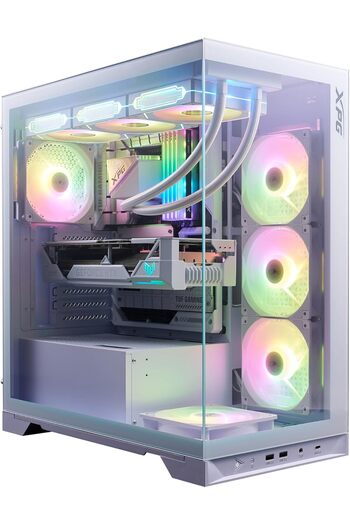 XPG MB Invader BTF Mid Tower PC Case with Reverse Connector, White