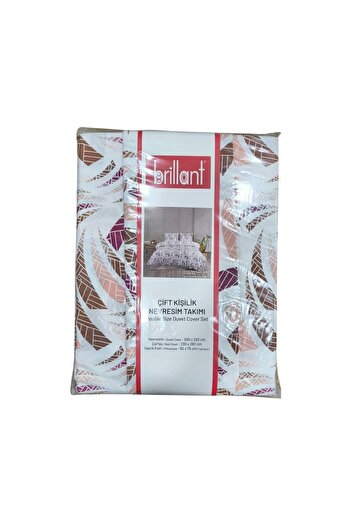 Brillant Double Patterned Bedding Set
