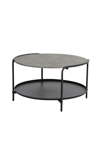 rexa New Design Wood Round Metal Coffee Table