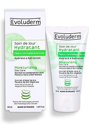 Evoluderm Evoluderm Moisturizing Day Care Cream 50 ml – Hydrating Formula for Normal to Combination Skin
