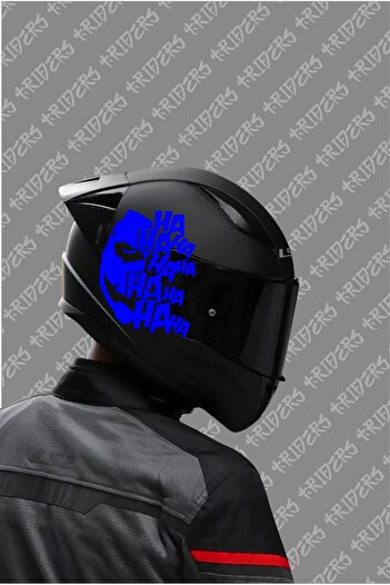 TRİDERS Autocolant Joker Ha ha ha pentru cască, laptop, motocicletă, autocolant pentru mașină, acoperire pentru cască 14 x 16 cm