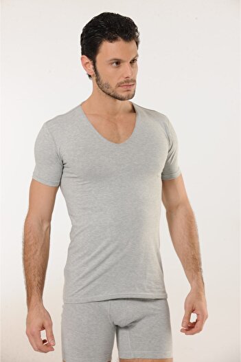 Lüx Wood Hmd 712 6-Piece Deep V-Neck Lickrally Half Sleeve Fanelle