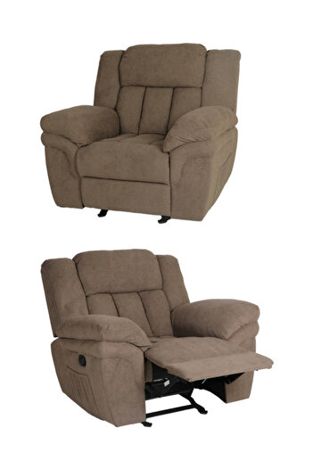 Generic Velvet recliner Chair,Lazy Chair Single Seater Sofa for Living Room Bedroom & Home Office