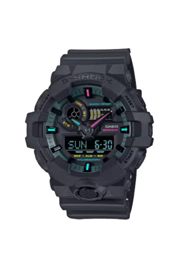 G-SHOCK G-Shock Men's Analog-Digital Black Dial Watch - GA-700MF-1ADR