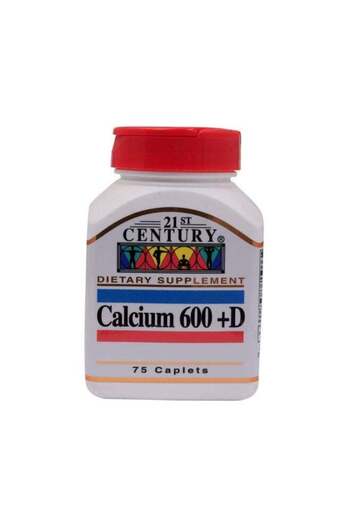 21st Century Calcium 600+D Cap 75's