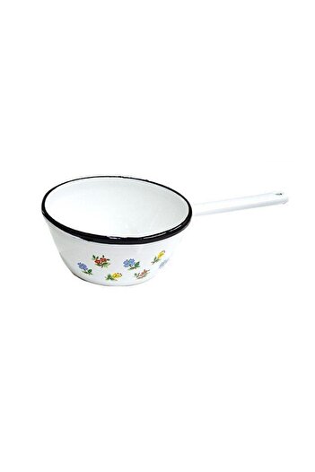 Perfect Home Domed enamel saucepan with beak and tail 18 cm, decoration