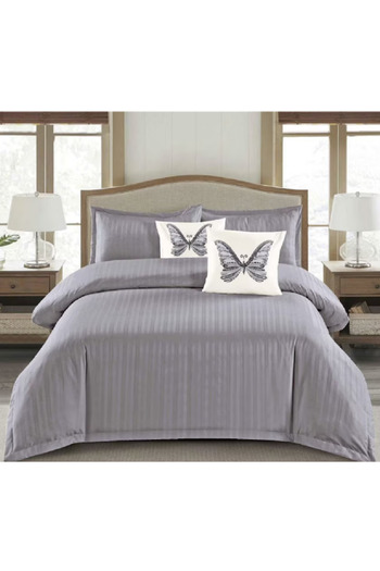 OEM Double Bedding Set, Finet Damask Type, 6 Pieces, Fitted Sheet 180x200 cm