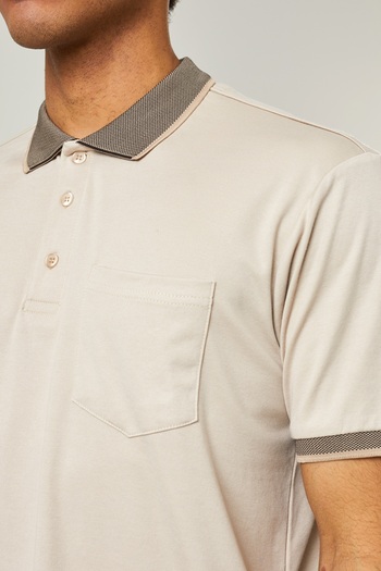 Twister Jeans Men's Twister Jeans Plus Size Pocket Polo Neck Lycra T-Shirt