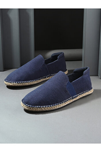 Styli Contrast Stitch Detail Slip On Espadrilles