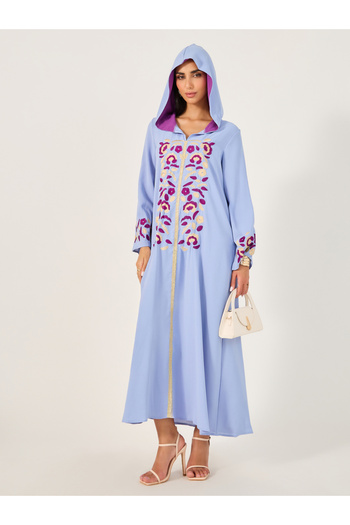 Take Two By Styli Maxi Embroidered Jalabiya