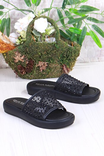 fort 35035 Diva Comfort Lace Stone Λεπτομερείς γυναικείες παντόφλες