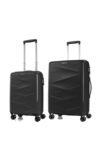 kamiliant TRIPRISM 2 PCS SET (55 + 68 CM) HARD Luggage BLACK