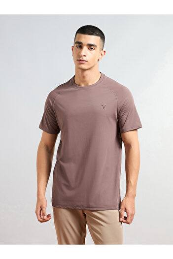 Technosport By Styli Solid Short Sleeves Regular Fit T-Shirt