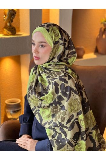 Modakaşmir Verd Pattern Lina Shawl