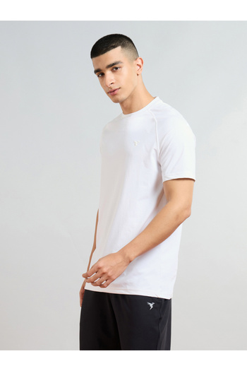 Technosport By Styli Solid Short Sleeves Regular Fit T-Shirt