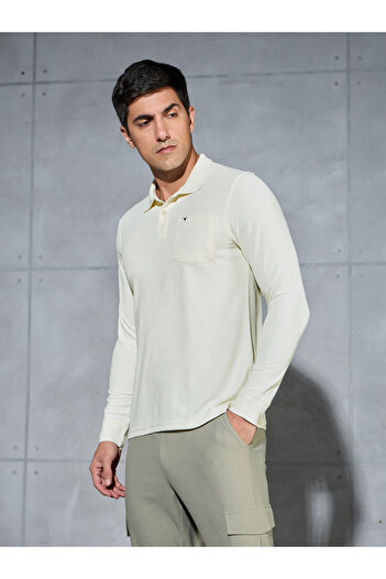 Technosport By Styli Solid Polo T-Shirt with Pocket Detail