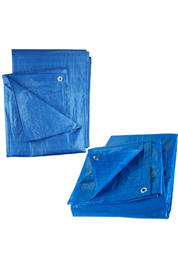 TodayShop Set 2 Protective Tarpaulins 4m x 4m, Waterproof, UV and Hail Resistant