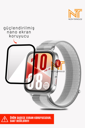 Nezih Case Huawei Watch Fit 4 Compatible Pmma Reinforced Nano Screen Protector