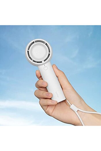 JISULIFE Mini Portable Fan-Bladeless Safe Design, Powerful Turbo Handheld Fan with 5 Speeds, 16Hrs M