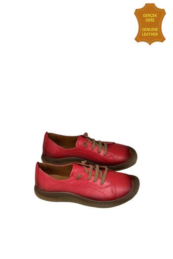 venüs ayakkabı Venus 2413504Y Genuine Leather Women's Anatomical Shoes Red Ç