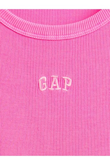 GAP Kız Çocuk Pembe Gap Logo Askılı Elbise