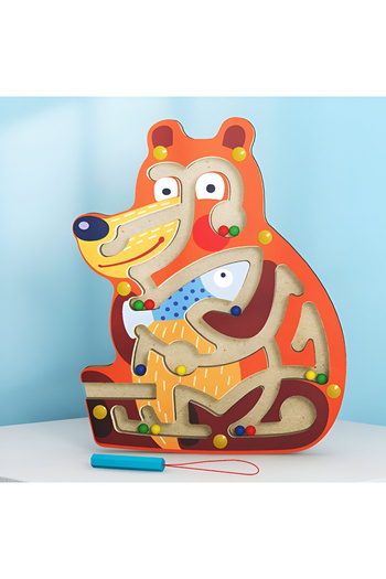 rexa Wooden Magnetic Snail Maze Puzzle Game – Educational Toy for Kids
